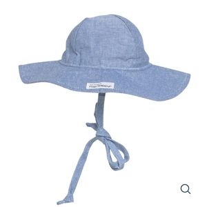 NWT The Original Flap Happy Floppy Hat Chambray Kids Hat